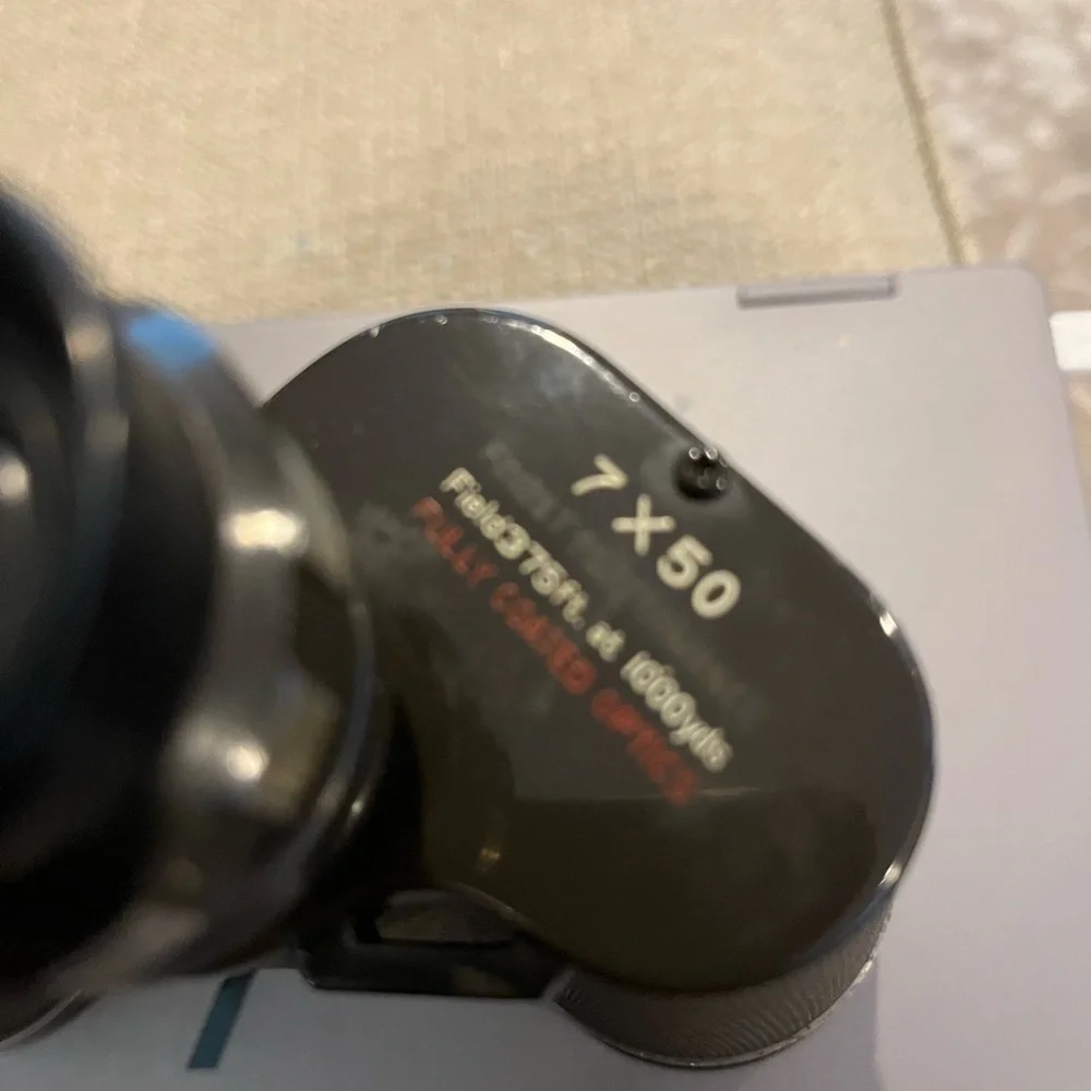 Vintage Binoculars 7x50 Black Compact Optical Viewer
